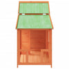 Dog Kennel   House 56.3"x23.8"x42.9" Solid Wood Pine porch