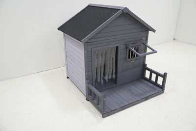 Large dog house, 44.2" long x 44.6" wide x 44.6" Side view