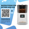 Automatic Cat Feeders with App. 6L Capacity Automatic Cat Food Dispenser with Programmable Timer, Voice Recorder. WIFI Cat Feeder Automatic. Automatic Pet Feeder for Dry Food - 7 of 7