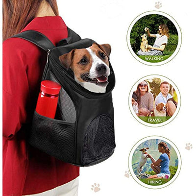 Dog Carrier Backpack Breathable for Small Pets/Cats/Puppies; Pet Carrier Bag with Mesh Ventilation; Safety Features and Cushion Back Support; for Traveling; Hiking; Camping; Walking & Outdoor - 3 of 10