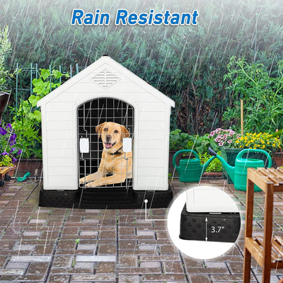 Dog House Outdoor Plastic Weatherproof rain resistant
