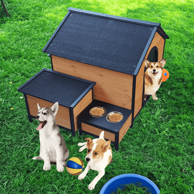 Strong Dog House for Playground overhead view