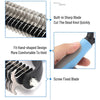 Grooming Brush For Pet Dog Cat Deshedding Tool Rake Comb Fur Remover Reduce 2-Side Dematting Tool For Dogs Cats Pets Grooming Brush Double Sided Shedding And Dematting Undercoat Rake Hair Removal Comb - 5 of 10