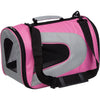 Airline Approved Folding Zippered Sporty Mesh Pet Carrier - Pink and White - 4 of 9