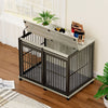 Furniture dog crate sliding iron door dog crate with mat. (Grey,43.7''W x 30''D x 33.7''H) - 2 of 19