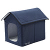 Pet Life "Hush Puppy" Electronic Heating and Cooling Smart Collapsible Pet House Blue View