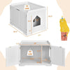 Cat Litter Box Enclosure with Double Doors for Large Cat and Kitty - 10 of 20