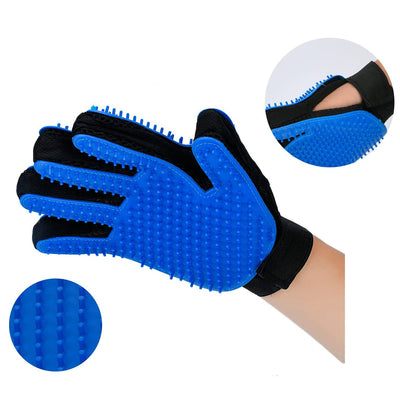 1pair Pet Grooming Glove Gentle Hair Remover Brush.