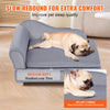 VEVOR Pet Sofa, Dog Couch for Medium-Sized Dogs and Cats, Soft Velvety Dog Sofa Bed, 81 lbs. Loading Cat Sofa, Grey - 4 of 7