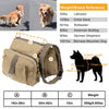 Pet Dog Backpack Hound Hiking Camping Saddle Bag Cotton Canvas For Medium Large Dog - 8 of 11