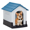 26 inch Plastic Dog House, dog inside