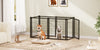 Dog Crate 47.2" Dog Kennel for Small Medium Dogs, Puppy Dog Playpen with Top, Pet Cage, Indoor, Black.47.2"L x 22"W x 24"H. - 13 of 15