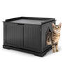 Cat Litter Box Enclosure with Double Doors for Large Cat and Kitty - 14 of 20