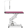 42.5INCH HYDRAULIC PET GROOMING TABLE PINK COLOR - 1 of 6