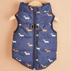 Cartoon Cardigan Waistcoat with Zipper Tractive Hole for Dogs - XS to XL