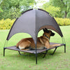 Elevated Pet Dog Bed Tent with Canopy, Pet Puppy Bed Outdoor Tent House, Breathable Portable Dog Cushion with Sun Canopy Double-Layer Camp Tent - 1 of 6