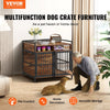 VEVOR Furniture Style Dog Crate with Storage, 41 inch Dog Crate Furniture Large Breed with Double Doors, Wooden Dog Cage for Large/Medium Dog Indoor, Hold up to 70 lbs., Rustic Brown - 2 of 6