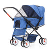 Four Wheel Folding Pet Stroller, Dog Jogger Travel Cats Carrier Adjustable Canopy Storage Brake Mesh Window - 2 of 5