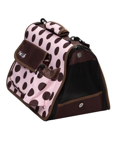 Airline Approved Folding Zippered Casual Pet Carrier - Pink - 6 of 7