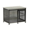 Furniture dog crate sliding iron door dog crate with mat. (Grey,43.7''W x 30''D x 33.7''H) - 6 of 19