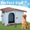 34 inch Large Plastic Dog House with Liftable Roof Dimensions