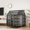 52" Heavy Duty Dog Crate Large Dog cage Strong Metal Dog Kennels and Crates for Large Dogs with 4 Lockable Wheels - 3 of 8