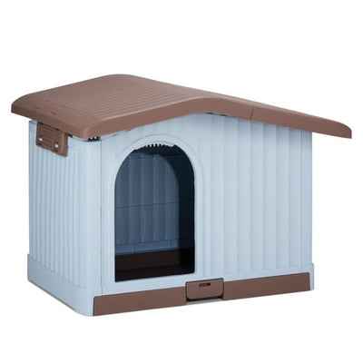 34 inch Large Plastic Dog House with Liftable Roof Main View