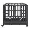 VEVOR 42 Inch Heavy Duty Dog Crate, Indestructible Dog Crate, 3-Door Heavy Duty Dog Kennel for Medium to Large Dogs with Lockable Wheels and Removable Tray, High Anxiety Dog Crate for Indoor & Outdoor - 7 of 7