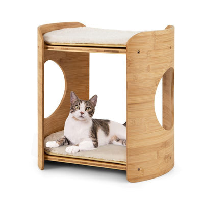 Cat Furniture 2-Tier Cute Small Cat Tree for Indoor1 of 14