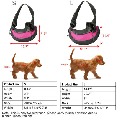 Pet Carrier for Dogs Cats Hand Free Sling Adjustable Padded Strap Tote Bag Breathable Shoulder Bag Carrying Small Dog Cat - 5 of 24