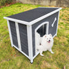 Large Wooden Dog House, Outdoor Waterproof Dog Cage with dog