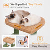 Cactus Cat Tree Cat Tower with Sisal Covered Scratching Post and Cozy Condo Cat Climbing Stand with Plush Perch &Soft Hammock for Indoor Cats - 4 of 10