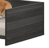 Esme Ash Gray 47" Wide Modern Comfy Pet Bed with Cushion and Side Storage Compartment - 3 of 5