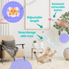 Cat Toy Two Product Sets, Including Retractable Laser Cat Toy Stick + Intelligent Bird Call Cat Toy Interactive Ball, Pet Fun Products, Pet Interactive Toy, Cat Toy Ball, Cat Teasing Laser Pointer. - 7 of 8