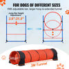 VEVOR Dog Agility Training Equipment 5 PCS Set Upgrade w/ Hurdles Extended Tunnel - 4 of 11