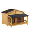 Wooden Outdoor and Indoor Dog House protection roof