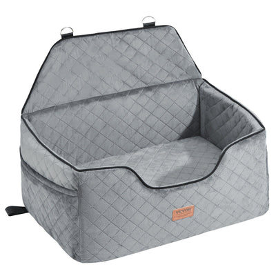 VEVOR Dog Booster Car Seat Pet Car Seat for Medium Large Dog up to 55 lbs. Gray - 1 of 8