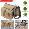 Pet Dog Backpack Hound Hiking Camping Saddle Bag Cotton Canvas For Medium Large Dog - 6 of 11