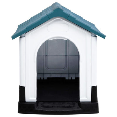 Dog House Blue 22.4"x26.8"x26 front view