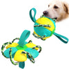 Dog Soccer Ball Interactive Pet Toys Foldable Ball Molar Toy Outdoor Training Ball for Puppy Dog Chew Dog Accessories - 2 of 9