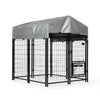 Heavy Duty Dog House, Dog Pen with Roof, complete set up