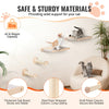 VEVOR Wall Mounted Cat Shelves with 2 Jumping Posts & 2 Hammocks up to 40 lbs. - 3 of 11