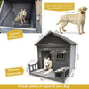 Large dog house, 44.2" long x 44.6" wide x 44.6" dimensions