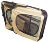 Folding Zippered 360 Vista View House Pet Crate folded