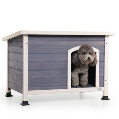 Small Wooden Outdoor Dog House main view