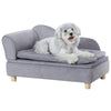 VEVOR Pet Sofa, Dog Couch for Medium-Sized Dogs and Cats, Soft Velvety Dog Sofa Bed, 81 lbs. Loading Cat Sofa, Grey - 1 of 7