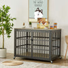 furniture dog crate gray