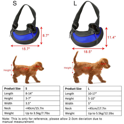 Pet Carrier for Dogs Cats Hand Free Sling Adjustable Padded Strap Tote Bag Breathable Shoulder Bag Carrying Small Dog Cat - 16 of 24