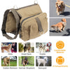 Pet Dog Backpack Hound Hiking Camping Saddle Bag Cotton Canvas For Medium Large Dog - 5 of 11