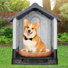 26 inch Plastic Dog House, Indoor Outdoor Doghouse 8 of 13